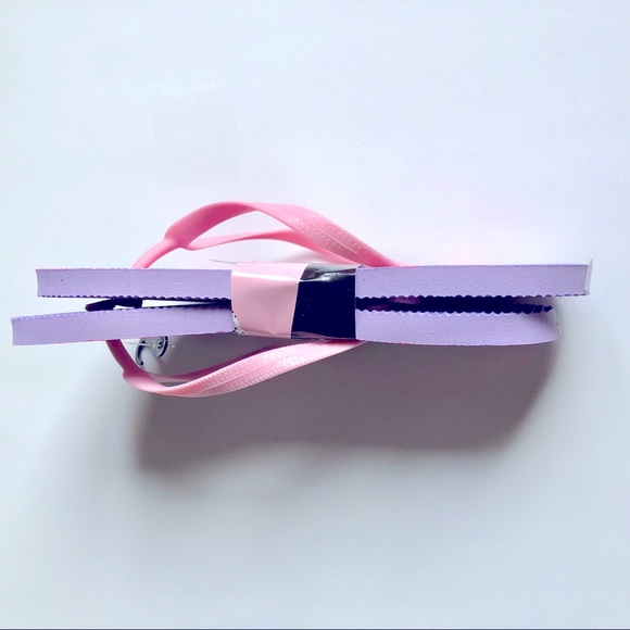 3/$15 BEACH VIBES Flip Flop Sandals Pink Small 5 / 6 Women’s NEW - Picture 4 of 14